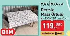 MOLİNELLA DERTSİZ MASA ÖRTÜSÜ MOLİNELLA DERTSİZ MASA ÖRTÜSÜ